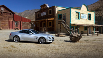 Картинка mercedes sl автомобили benz изящество стиль автомобиль скорость мощь