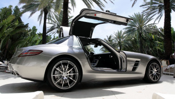 Картинка mercedes sls автомобили benz стиль изящество мощь скорость автомобиль