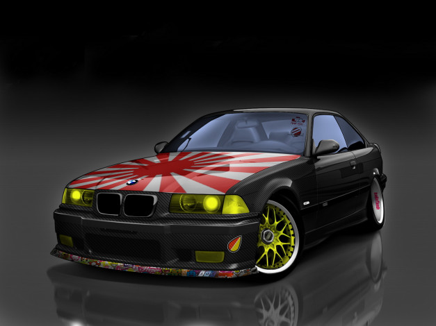 Обои картинки фото автомобили, 3д, bmw