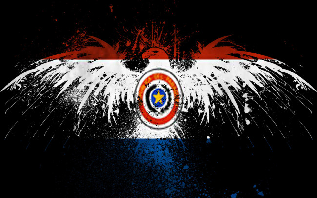 Обои картинки фото 3д, графика, другое, флаг, орел, брызги