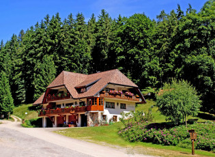 Картинка германия++графенхаузен города -+здания +дома германия лес дом дорога