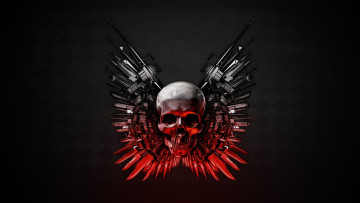 Картинка expendables+2 кино+фильмы the+expendables+2 оружие череп