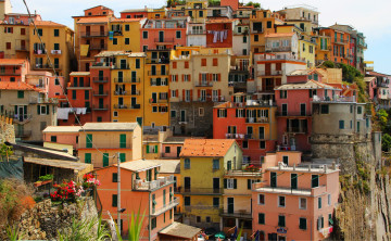 Картинка manarola +italy города амальфийское+и+лигурийское+побережье+италия италия манарола дома