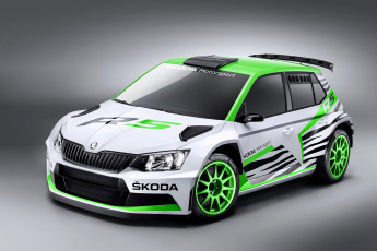 Картинка автомобили skoda зеленый светлый 2014г r5 concept fabia