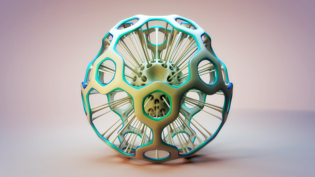 Обои картинки фото 3д графика, шары , balls, фон, линии, шар