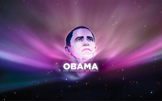 Обои картинки фото рисованное, люди, фон, obama, barack