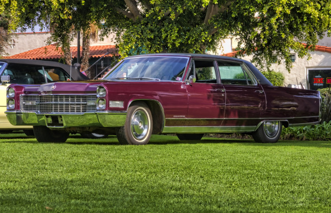 Обои картинки фото 1966 cadillac fleetwood brougham, автомобили, выставки и уличные фото, выставка, автошоу