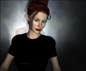 Картинка 3д+графика люди+ people фон взгляд девушка