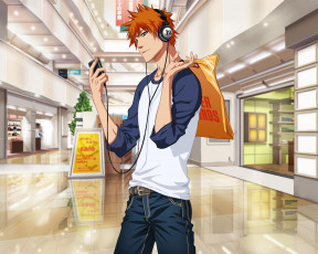 Картинка аниме bleach блич ичиго куросаки арт парень