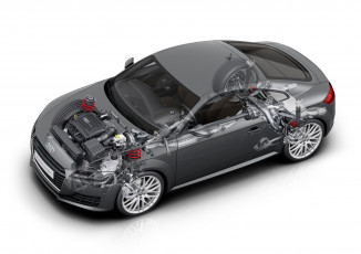 Картинка автомобили рентген audi tt coupе 2014г tfsi 8s