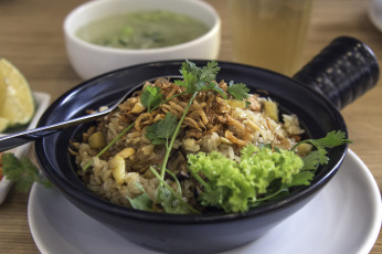 Картинка еда вторые+блюда зелень рися мясо