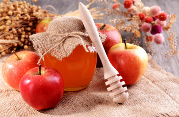 Картинка еда мёд +варенье +повидло +джем банка мед яблоки