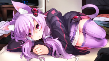 Картинка аниме vocaloid фон взгляд девушка