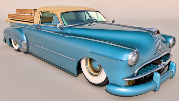 обоя автомобили, 3д, 1949г, фон, автомобиль, pontiac