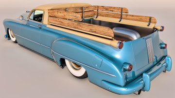 Картинка автомобили 3д фон автомобиль pontiac 1949г