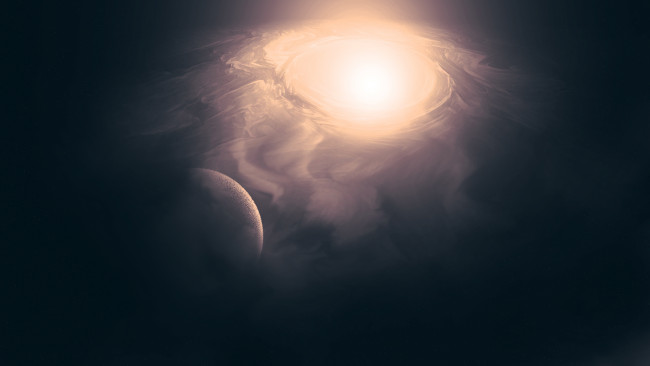 Обои картинки фото космос, арт, планета, галактика, вселенная