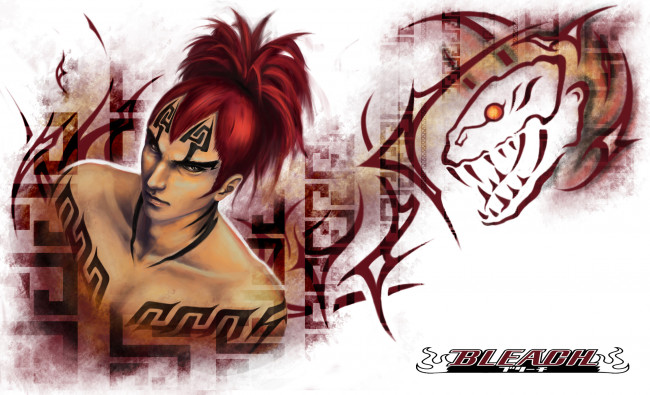 Обои картинки фото аниме, bleach, абарай, ренджи, блич, арт