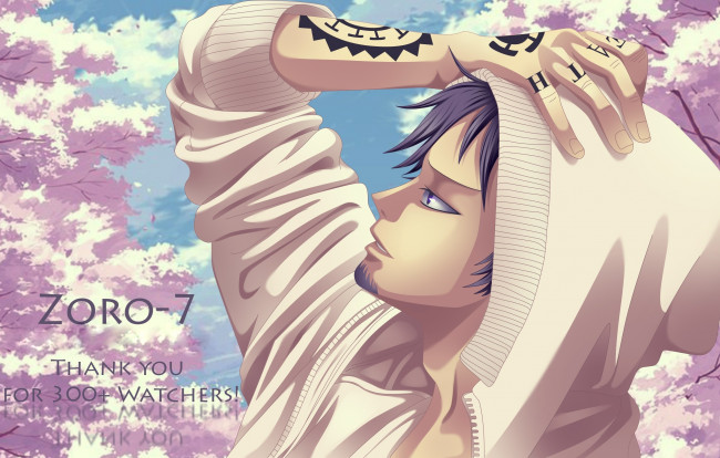 Обои картинки фото аниме, one piece, парень, большой, куш, арт