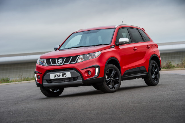 Обои картинки фото автомобили, suzuki, 2015г, s, uk-spec, vitara, кпасный
