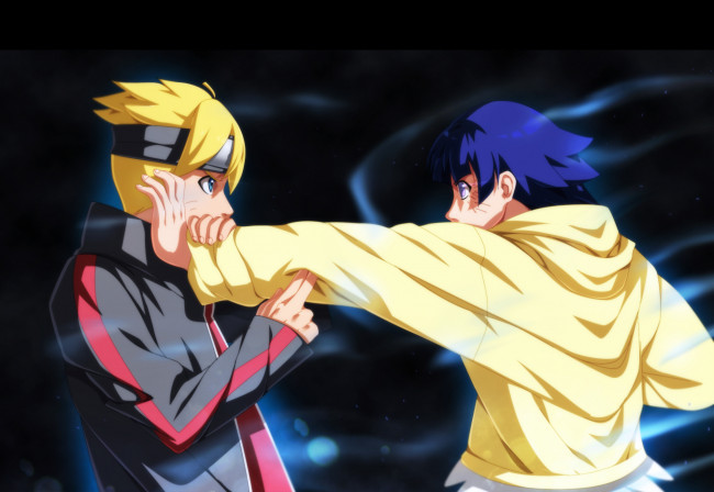 Обои картинки фото аниме, naruto, боруто, хинами