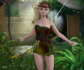 Картинка 3д+графика эльфы+ elves фон взгляд эльфийка