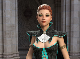 Картинка 3д+графика люди+ people девушка фон взгляд