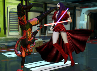 Картинка 3д+графика существа+ creatures взгляд фон девушки