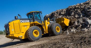 Картинка техника фронтальные+погрузчики john deere