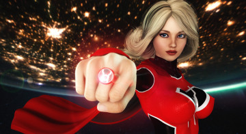 Картинка 3д+графика фантазия+ fantasy девушка взгляд фон