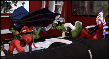 Картинка 3д+графика существа+ creatures халки фон взгляд