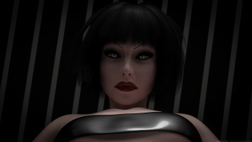 Картинка 3д+графика портрет+ portraits девушка фон взгляд