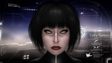 Картинка 3д+графика портрет+ portraits взгляд девушка фон