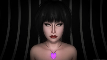 Картинка 3д+графика портрет+ portraits взгляд фон девушка