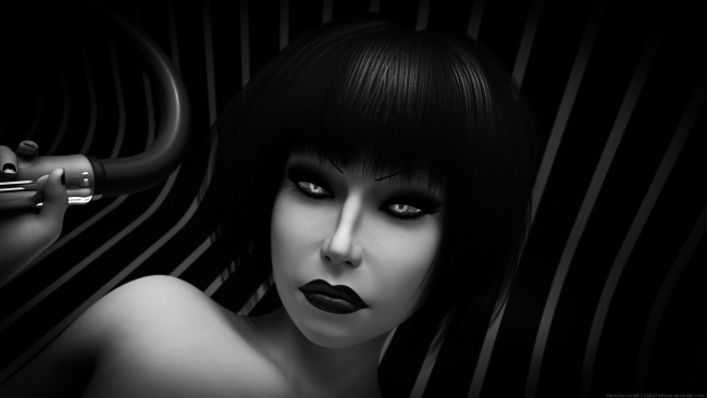 Обои картинки фото 3д графика, портрет , portraits, фон, взгляд, девушка