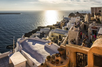 Картинка oia +santorini города -+панорамы простор