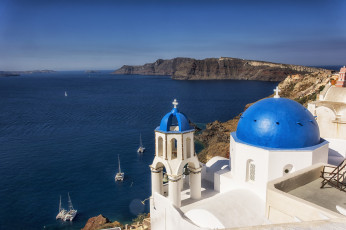 Картинка oia +santorini города -+панорамы простор