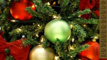 Картинка календари праздники +салюты 2018 игрушка бант шар