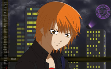 Картинка календари аниме 2018 здание девушка взгляд