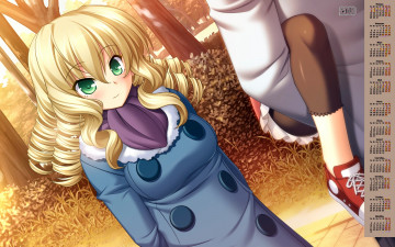 Картинка календари аниме девушка 2018 взгляд