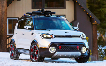 обоя kia soul trailster 2018, автомобили, kia, белый, 2018, trailster, soul