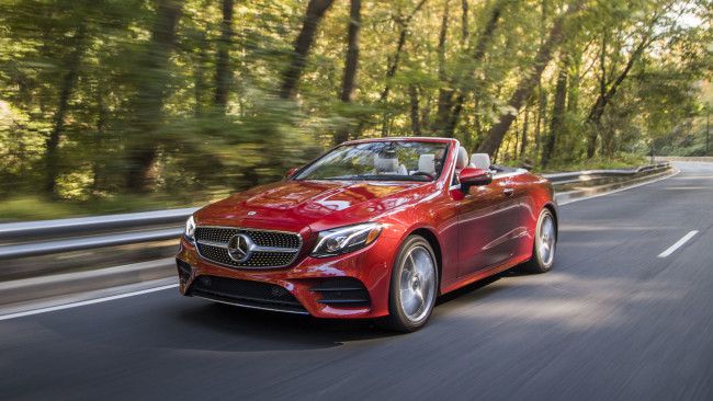 Обои картинки фото mercedes-benz e class e400 cabrio 2018, автомобили, mercedes-benz, красный, 2018, cabrio, class, e400, e