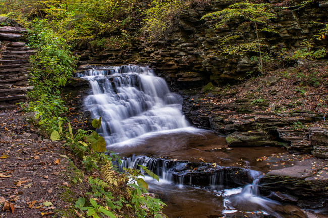Обои картинки фото природа, водопады, простор