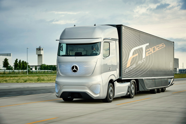 Обои картинки фото mercedes-benz future truck 2025, автомобили, mercedes trucks, mercedes-benz, future, truck, 2025