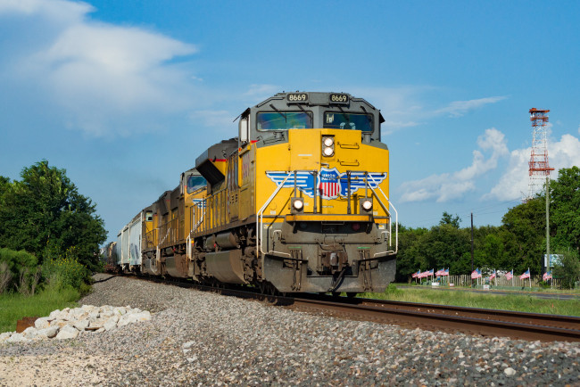 Обои картинки фото техника, поезда, локомотив, состав