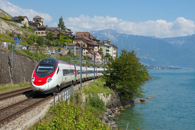 Обои картинки фото техника, поезда, локомотив, состав