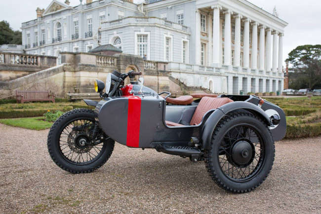 Обои картинки фото урал, мотоциклы, мотоциклы с коляской, коляска, мотоцикл, англия, тюнинг