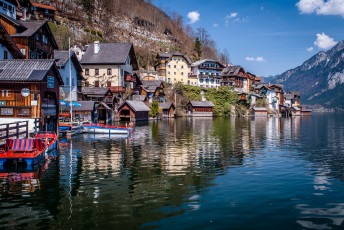 Картинка hallstatt +austria города гальштат+ австрия простор