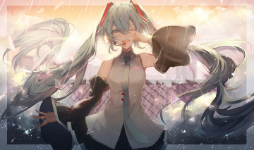 Картинка аниме vocaloid мику