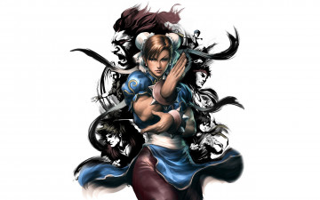 Картинка видео+игры street+fighter бойцы девушка лица