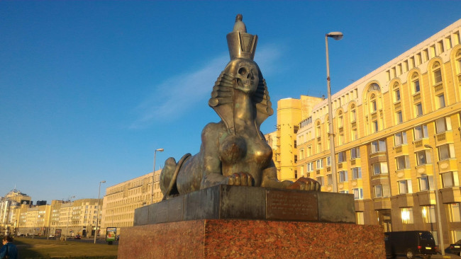 Обои картинки фото города, - памятники,  скульптуры,  арт-объекты, памятник, шемякин, сфинкс, петербург